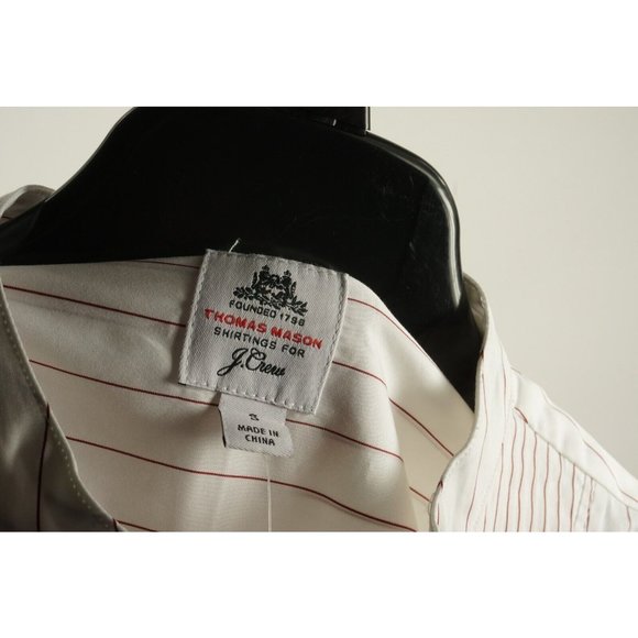 New Thomas Mason x J.Crew Tunic Shirt Dress Women's Size S White & Red Stripe - Picture 6 of 9